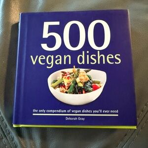 ⚫️3/$10 500 Vegan Dishes Cookbook